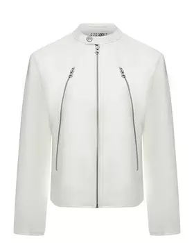 Куртка из эко-кожи, белая MM6 Maison Margiela