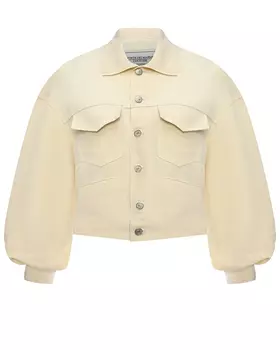 Куртка с разрезами по бокам, бежевая Forte dei Marmi Couture