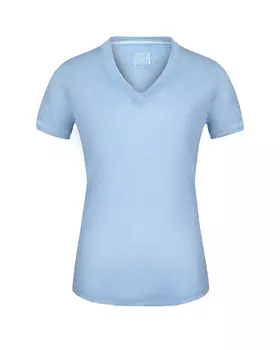 Льняная футболка с v-образным вырезом 120% Lino