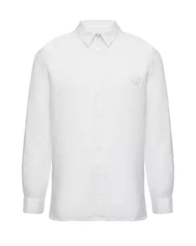 Льняная рубашка с длинными рукавами, белая 120% Lino