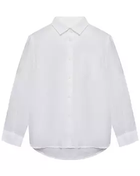 Льняная рубашка с длинными рукавами IL Gufo