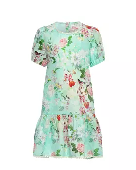 Льняное платье с цветочным принтом Saint Barth