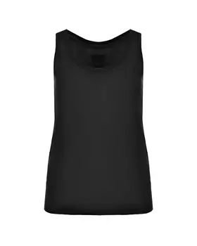 Льняной топ, черный 120% Lino