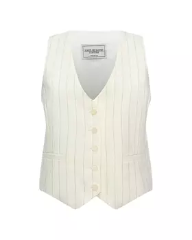 Льняной жилет в полоску Forte dei Marmi Couture