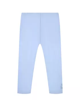Леггинсы однотонные голубые Monnalisa