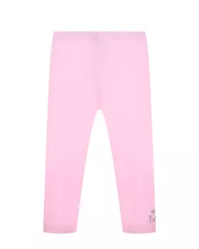 Леггинсы однотонные розовые Monnalisa