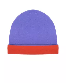 Лиловая шапка с оранжевым отворотом Naumi детская