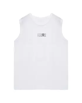 Майка слого, белая MM6 Maison Margiela