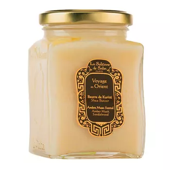 Масло карите для тела и волос Амбра, Мускус и Сантал, 300 мл La Sultane de Saba