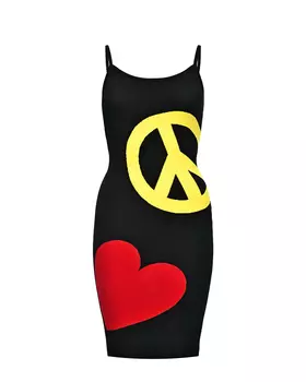 Мини-платье с декором "Pacific" Mo5ch1no Jeans