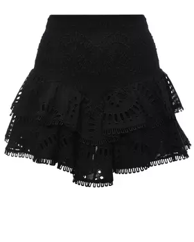 Мини-юбка с шитьем, черная Charo Ruiz