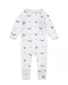 Молочно-белый комбинезон с принтом "лисички" Sanetta детское