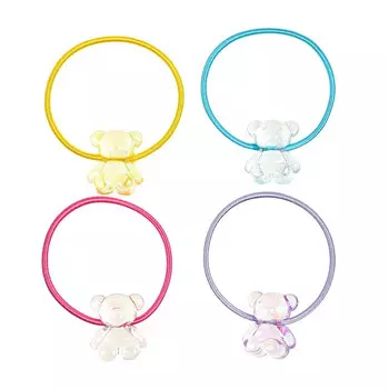 Набор резинок для волос прозрачный мишка Rena Chris