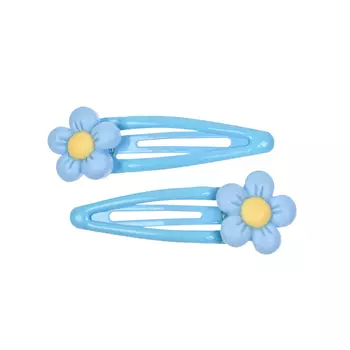 Набор заколок для волос цветочки, голубые Rena Chris