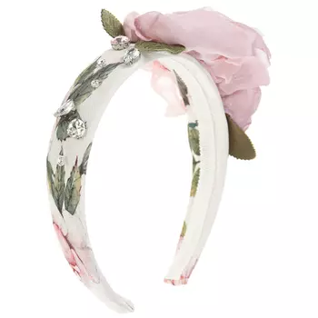 Ободок с декором "Роза" Monnalisa детский