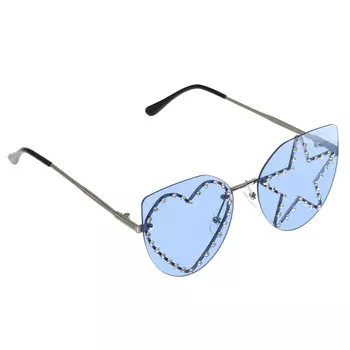 Очки со стразами, голубые Monnalisa детские