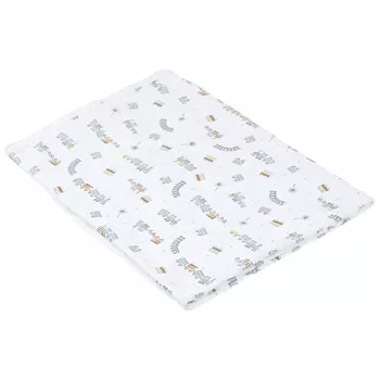 Одеяло с принтом "поезда", 70x76 см Lyda Baby детское