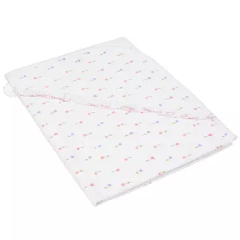 Одеяло с принтом тюльпанов, белое Lyda Baby