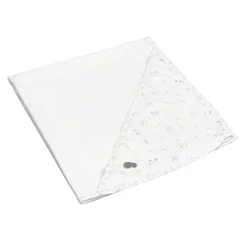 Одеяло с уголком, белое BambooBebe