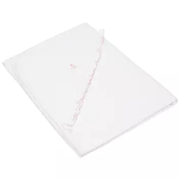 Одеяло с вышивкой тюльпанов, белое Lyda Baby