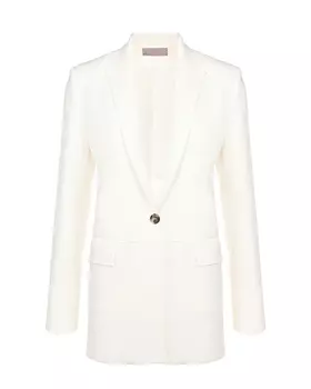 Однобортный белый жакет MRZ