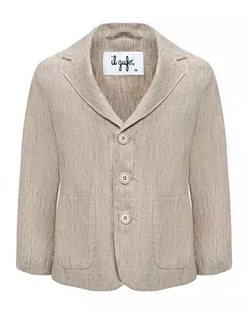 Однобортный льняной пиджак IL Gufo