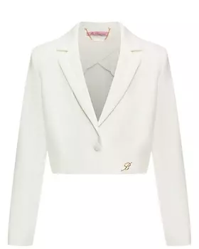 Однобортный пиджак, белый Miss Blumarine