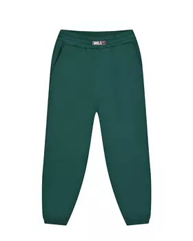 Однотонные зеленые спортивные брюки Monnalisa детские