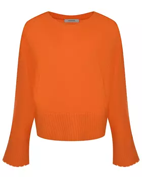Оранжевый джемпер с расклешенными рукавами Dorothee Schumacher