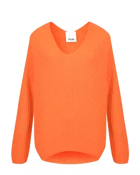 Оранжевый кашемировый джемпер Allude