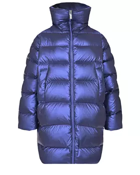 Пальто-пуховки цвета филетовый металлик Freedomday