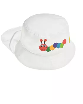 Панама на завязках с принтом "гусеница" Il Trenino