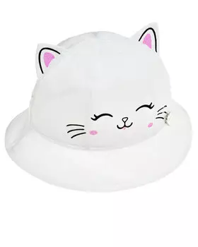 Панама с ушками и принтом "мордочка кошки" Il Trenino