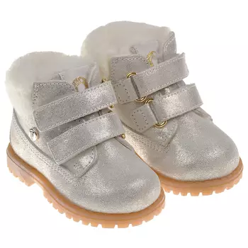 Перламутровые ботинки с меховой подкладкой Walkey детские