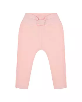 Персиковые спортивные брюки с бантом на поясе Sanetta fiftyseven детские