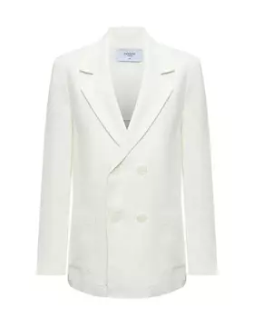 Пиджак с фигурными лацканами, белый Paade Mode