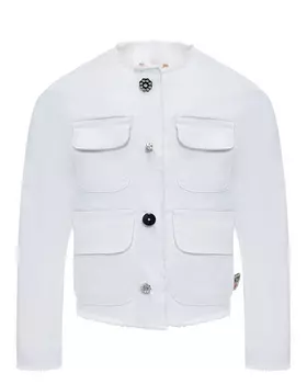 Пиджак с накладными карманами, белый No. 21