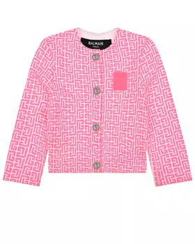 Пиджак со сплошным лого Balmain