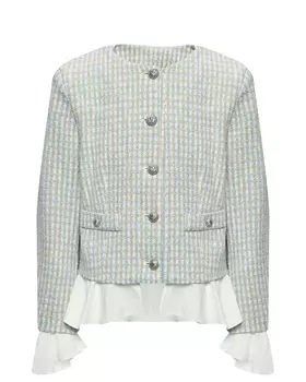 Пиджак в клетку Balmain