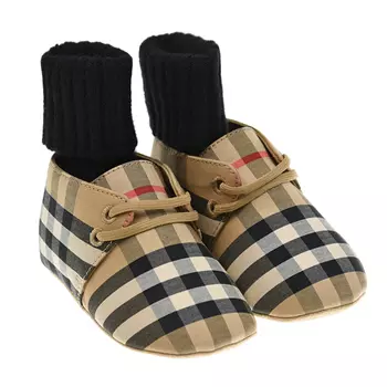 Пинетки в клетку Burberry детские