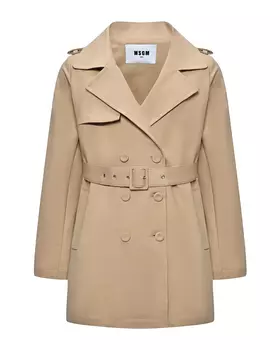Плащ двубортный с поясом MSGM