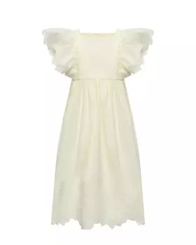 Платье А-силуэта, ажурные рукава-крылышки Cera Una Volta