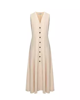 Платье без рукавов, бежевое Philosophy Di Lorenzo Serafini