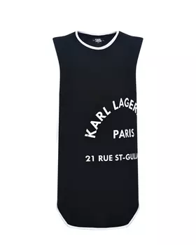 Платье без рукавов, черное Karl Lagerfeld kids