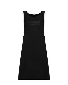 Платье без рукавов, черное MM6 Maison Margiela
