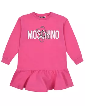 Платье цвета фуксии Moschino детское