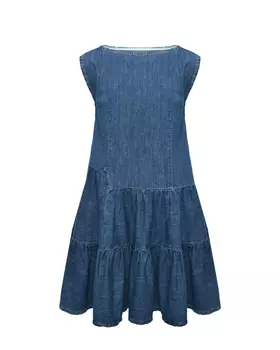 Платье из денима, голубое MM6 Maison Margiela