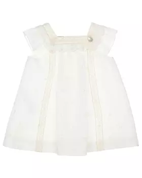 Платье кремового цвета с оборкой Paz Rodriguez