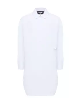 Платье-рубашка с короткими рукавами Karl Lagerfeld kids