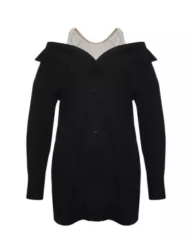 Платье-рубашка с открытыми плечами Giuseppe di Morabito